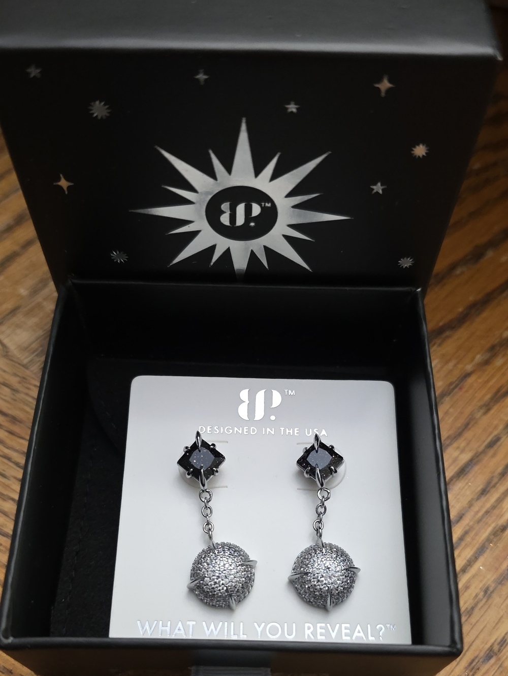 Bomb Party Obsidia Supernova Drip Earrings